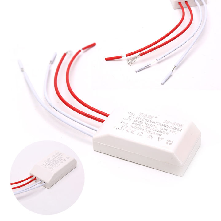 Transformateur électronique 220V Vers 12V - Puissance 20-60W - Pour Halogène Ou LED - Neuf