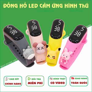 Đồng Hồ Trẻ Em Đeo Tay Điện Tử Nhân Vật Siêu Anh Hùng Có Cảm Biến Đèn Cho Bé Trai Bé Gái