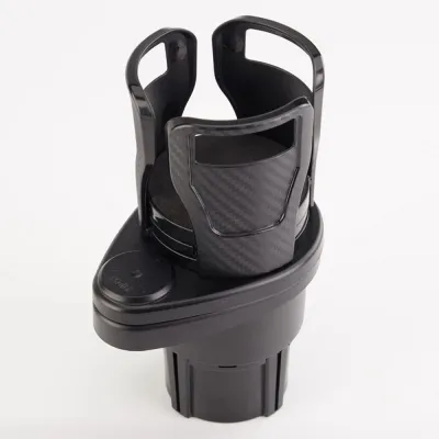 2 In 1 Car Cup Holder Expander 360 Degree Adjustable Base Drink Holder Anti-Shake Stable Auto Bottle Holder Organizer