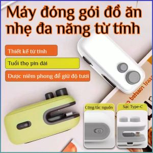 máy niêm phong hộ gia đình nhỏ vận hành bằng tay thiết bị niêm phong mini dễ sử dụng thiết kế từ tính