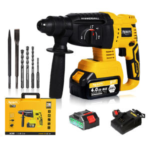 REAIM Rotary Hammer Drill heavy duty Chipping Hammer 3-in-1 Power Tool cordless Electric Drill