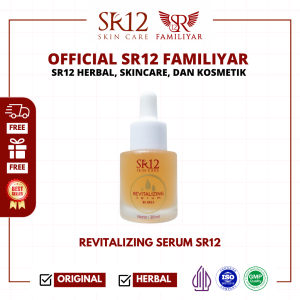 SR12 SERUM REVITALIZING ATASI BOPENG  BEKAS JERAWAT & MATA PANDA / SERUM WAJAH KOLAGEN BPOM SR12 SKINCARE