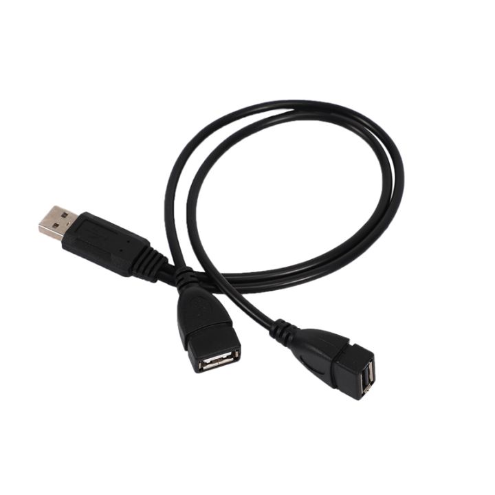 USB 2.0A Male auf 2 Dual USB Female Jack Y Splitter Verteiler Adapter ...