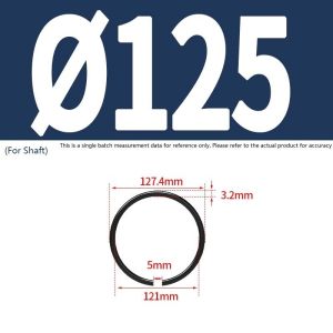 M4 M5 M6 M7 M8 M10 M12 M14 M16 M18 M20 M22 M24-M140 70 Manganese Steel Round Wire Snap Rings For Shaft Retaining Circlips GB895.2