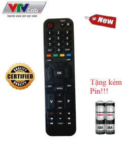 Remote Điều khiển thay thế cho đầu VTVcab HD Kaon- Hàng tặng kèm Pin!!!