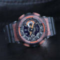 Original G Shock (GA-110LS-1AER) Watch Grey Orange Resin Band Watch. 