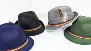 Oktoberfest Hat Widget Beer Trilby Lovely Homburg Hats Headwear Party Photo Props Gifts Oktoberfest