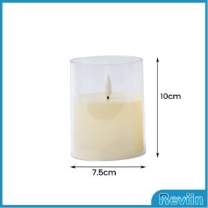 R.E. เทียน LED แสงสีส้ม ใช้เป็นพร็อพช่วยสร้างบรรยากาศที่โรแมนติก ใช้ถ่าน 3A ไม่แถมถ่าน led candle light