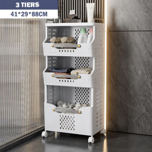 Movable Laundry Storage Rack Minimalist Integrated Space-Saving Laundry Basket Laundry Basket with Wheels