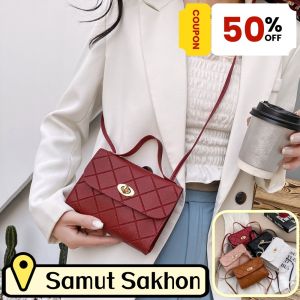 ZEFAN 【การจัดส่งสินค้า 2-3 วัน】กระเป๋าสตรีใหม่สีทึบกระเป๋าสะพายไหล่เรียบง่ายแฟชั่นกระเป๋าสะพายไหล่ขนาดใหญ่ความจุกระเป๋า