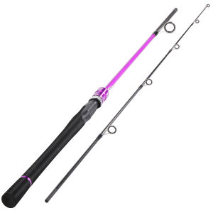 Sougayilang Tongket pancing 1.8 M Joran Pancing Berputar Portabel 2 Bagian Joran Pancing Serat Karbon Tinggi Joran Pegangan Nyaman Joran