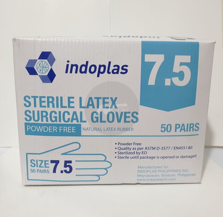 Sterile Surgical Gloves Size 50 pairs per box Powder Free