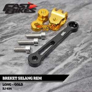 Breket Selang Rem Depan Fastbikes Full Cnc Model Lurus Panjang Dan Pendek - Kleman Selang Rem Depan Cnc Universal Motor Dudukan Selang Rem Depan Full Cnc Universal Motor
