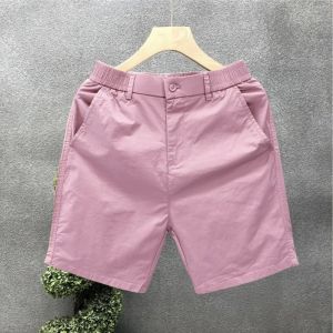 Mens High-end Minimalist Casual Shorts Trendy Brand for Outerwear Light Luxury Five Quarter Pants Mens Summer Slim Fit Shorts2026