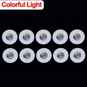 【Original+24hours delivery】10pcs Luminous Bottle Stickers Lights LED Coaster Lamps for Xmas Bar KTV Wedding Party Cocktail Drink Cups Vase Decor 6cm