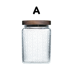 ขวดโหลแก้วสูญญากาศ โหลแก้วมีฝาปิด ขวดโหลแก้วสวยๆ ทรงเหลี่ยมจากแก้ววินเทจเนื้อหนา ใช้เป็นโหลเก็บของแห้ง ขวดโหลเก็บขนม เมล็ดกาแฟ ใบชา น้ำตาล Variety Hut