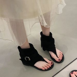 [Free Shipping] WomenS Flat-Soled Sandals 2026 Summer New Style Suitable For Pairing With Skirts Short Boots Stylish And Versatile Sandals