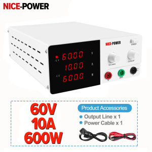 【Philippines spot】Nice Power Adjustable 30V 20A Switching DC Power Supply 4 Digits LCD Plating Power Supply 30v 30a For Battery Chargign Computer Mobile Phone Repair