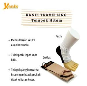 Kaos Kaki Wanita Muslimah WUDHU telapak hitam merk Kanik