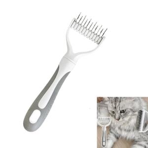 Pet Dematting Tool Double Side Hair Brush for Health Furs Cats Comb for Long Short Haired Pet All Breeds Gentle Hair Comb