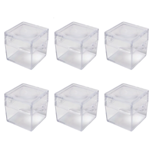 6PCS Mini Square Insect Observation Boxes With Magnifier For Kids Outdoor Exploration Safe Plastic Insect Viewer Container