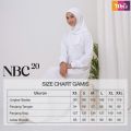 Gamis Nibras Putih dan Hitam Material Toyobo Kode NBC 020 Desain Simple dan Elegan Ready Stokk !!!!!!!. 