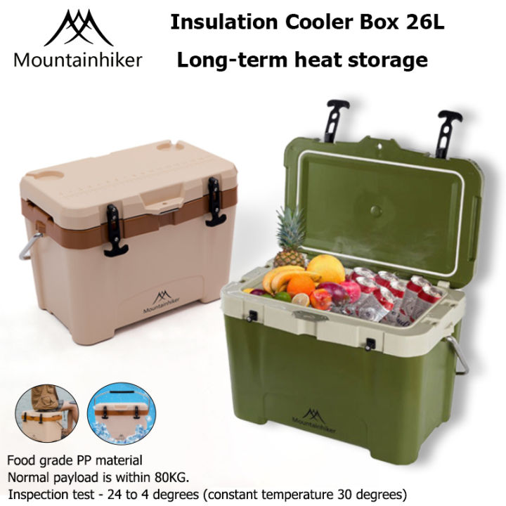 MOUNTAINHIKER Camping Cooler Box Portable Outdoor Insulated Refrigerated  Container Car Camping Cold Storage Rotational Molding Process Cooler High  Capacity Ice Storage Box - Lazada | Lazada