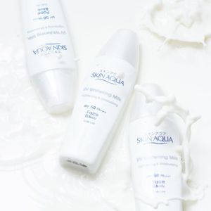 ♥ CANTIKA ♥ SKIN AQUA WHITENING MILK SPF 50 PA+++ tekstur lembut mudah menyerapsunblock sunscreen anti matahari UVA UVB