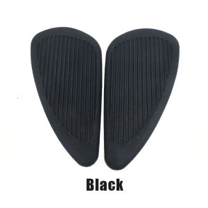 2Pcs Retro Motorcycle Cafe Racer Gas Fuel Tank Rubber Sticker Protector Knee Tank Pad Grip Decal for Honda Yamaha Harley