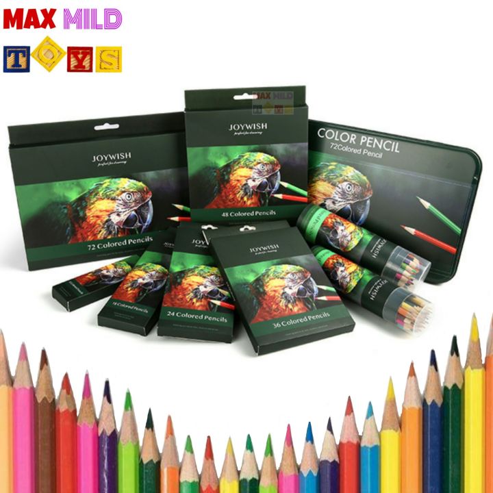 สีไม้ JOYWISH สีไม้แท่งยาว 12สี 24สี 36สี 72สี เครื่องหมายการค้าเดิม