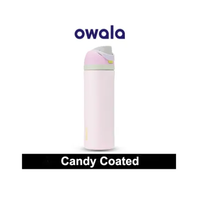 (SG Dliver)24/32oz Owala FreeSip 304 Food-Grade Water Bottle Stainless Steel Vacuum Insulation With Locking Push-Button Lid