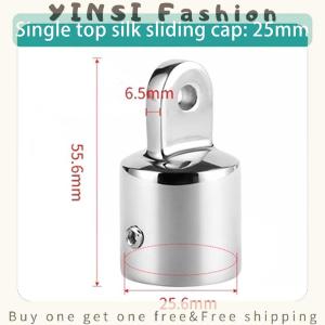 YINSI 1Pc Boat Bimini Top Fitting Deck Hinge Slide Cap 19-32MM Pipe Eye End Cap External Eye End Canopy Tube Boat Accessories
