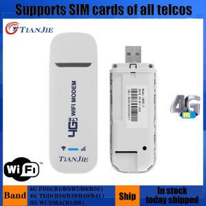 Portable 4G Mobile Hotspot 100Mbps 4G LTE Mobile Wifi Router 3G USB Wifi dongle Modem with SIM Card slot Support 3/4G netowork For Outdoor And Indoor On The Bus Or In Car
