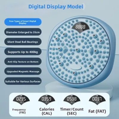 AODDO 360 ° Quay Bảng xoay Chống trượt Màn hình LCD Máy xoay eo Không gây tiếng ồn Máy điêu khắc eo với massage chân