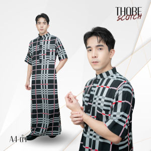 โต๊ปแขนสั้นลายสก็อต เนื้อผ้าเกรดดี ลายตารางหลากหลายสี เป็นที่นิยม สวมใส่ออกงานอิสลาม AF10วาริสมุสลิม