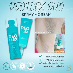 MIXTRUE Deoflex Underarm Whitening DUO SET CREAM+DEOSPRAY anti-perspirant anti-hair growth