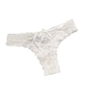 REEBO Patchwork Mesh Floral Bowknot Panties Ruffle  Lace Flower Transparent Briefs Breathable Low Waist Girl