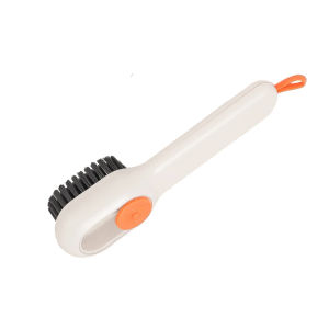 Cleaning Brush Soft Bristled Press Liquid Shoe Brush with Long Handle Multifunctional Clothes Brushes Household Cleaner Tool