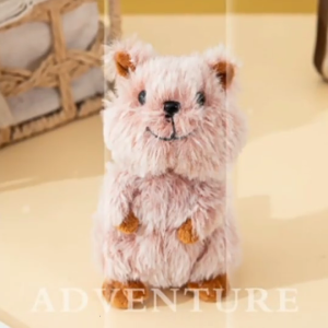 Cute Cartoon Kangaroos Keychain Plush Stuffed Animal Doll Pendant Keyring Bag Charm Backpack Decoration Car Key Decors