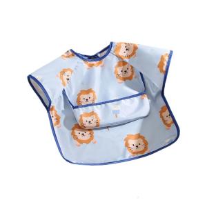 Leak Proof Infant Feeding Apron Machine Washable Lightweight Fabric Multifunctional Painting Apron Nursing Smock
