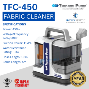 Tsunami TFC-450 Fabric Cleaner and Upholstery Washer Vacuum Multi-Cleaner