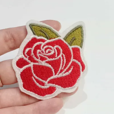 patch bunga mawar rose