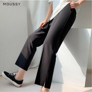 MOUSSY 05240535# office pants with lining and slit for womens fashion soft pants hand wash