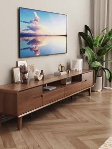 Solid Wood TV Cabinet Coffee Table Home Storage Cabinet Multi-function Coffee Table