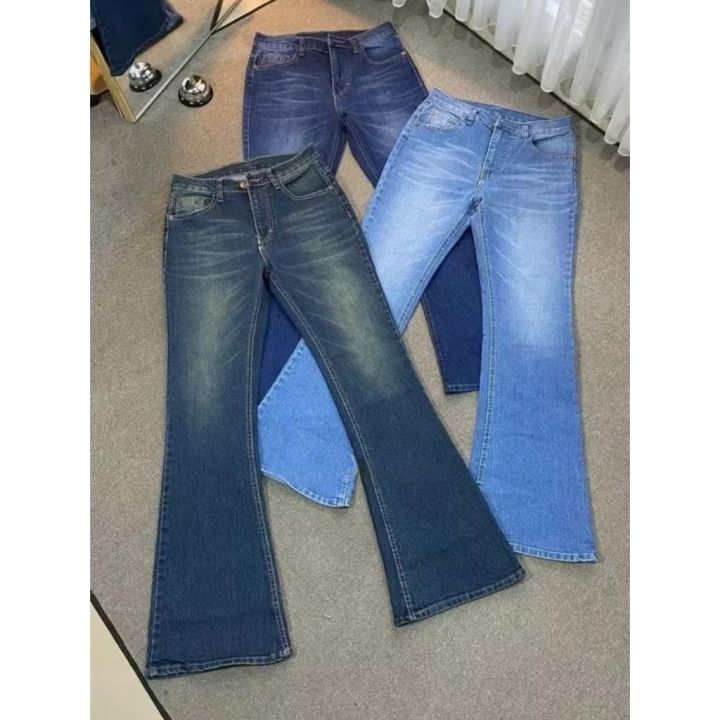 Hw Cutbray Jeans Wanita Celana Cutbray Stretch Kekinian - Main Image