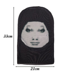 🔥13-Style🔥 3D Printed Funny Mask Spoof Elastic Mesh Full Face Mask Windproof Sun Protection Mask for Cosplay Role Playing Hip Hop Headgear