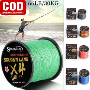 Sougayilang Senar Pancing X4 PE Jalinan Pancing Kuat dan Tahan Lama Pancing 100m 0.12mm - 0.40mm 8KG - 30.2KG senar pancing anti kriting dan kuat untuk Ikan Mas Bass