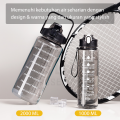 HUGO Botol Minum Motivasi Set 2 in 1 Botol Air 2 Liter + 1 Liter Botol Anak Sekolah Premium BPA FREE. 