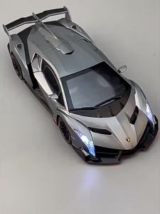 1:24 Lambo Venom Ginebra Car Model   Simulation Alloy Pull-Back Toy Car Sports Car Model Boys Gift