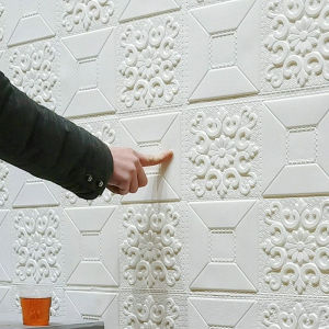 3D Wall Paper Dinding Adhesive Thick Foam Wall Stickers PE Waterproof Panner Wallpaper Dinding Rood Ceiling Room Decor Pelekat Dinding Batu Bata